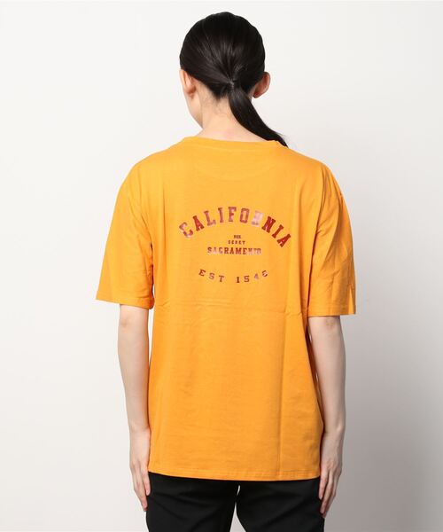 MAISON BREEZE（メゾンブリーズ）の「【MAISON BREEZE】THE WEST プリントロゴTシャツ（Tシャツ/カットソー・レディース・ホワイト/イエロー・FREE）」の3枚目の写真