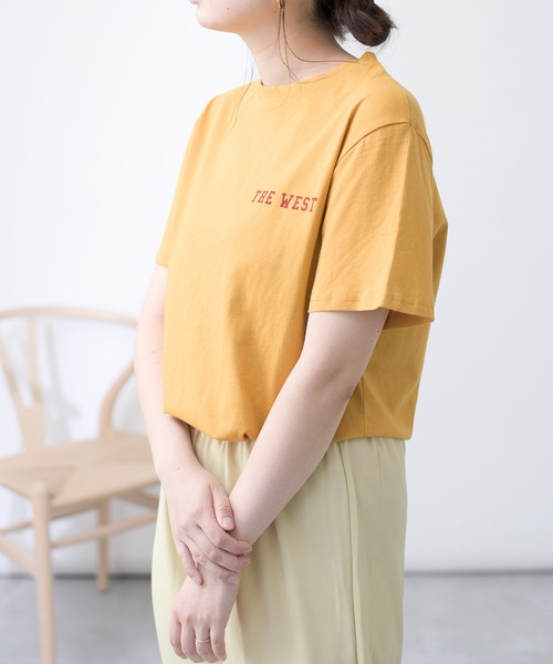 MAISON BREEZE（メゾンブリーズ）の「【MAISON BREEZE】THE WEST プリントロゴTシャツ（Tシャツ/カットソー・レディース・ホワイト/イエロー・FREE）」の11枚目の写真