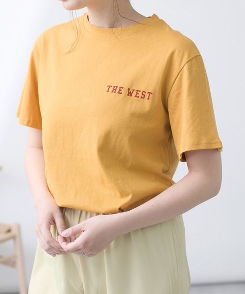 MAISON BREEZE（メゾンブリーズ）の「【MAISON BREEZE】THE WEST プリントロゴTシャツ（Tシャツ/カットソー・レディース・ホワイト/イエロー・FREE）」の12枚目の写真