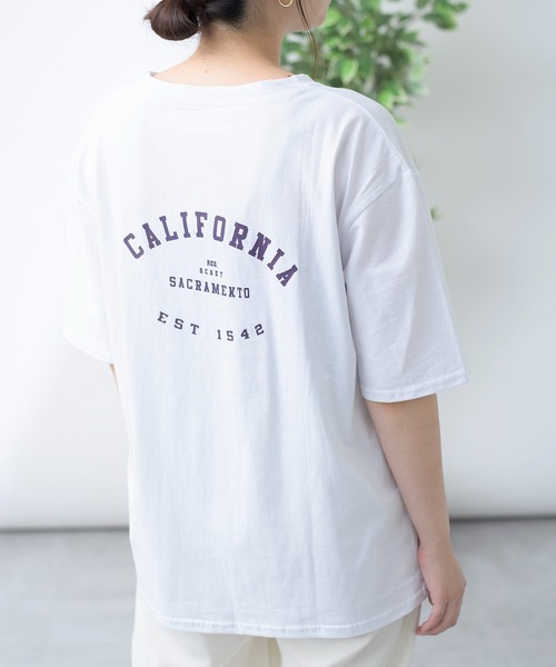 MAISON BREEZE（メゾンブリーズ）の「【MAISON BREEZE】THE WEST プリントロゴTシャツ（Tシャツ/カットソー・レディース・ホワイト/イエロー・FREE）」の15枚目の写真