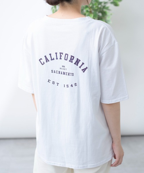 MAISON BREEZE（メゾンブリーズ）の「【MAISON BREEZE】THE WEST プリントロゴTシャツ（Tシャツ/カットソー・レディース・ホワイト/イエロー・FREE）」の16枚目の写真