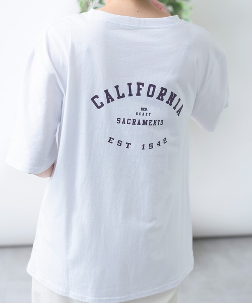 MAISON BREEZE（メゾンブリーズ）の「【MAISON BREEZE】THE WEST プリントロゴTシャツ（Tシャツ/カットソー・レディース・ホワイト/イエロー・FREE）」の17枚目の写真