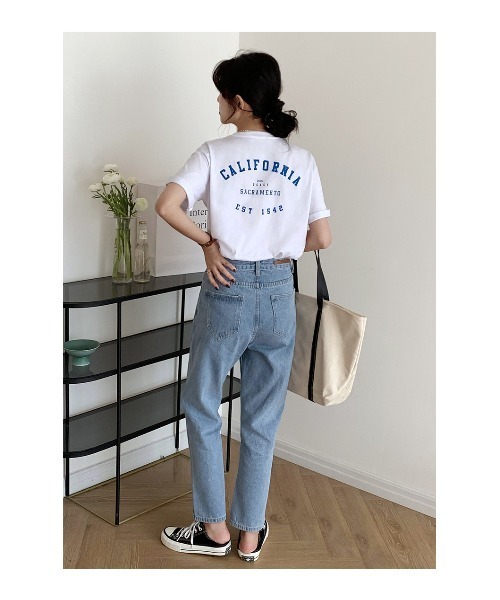 MAISON BREEZE（メゾンブリーズ）の「【MAISON BREEZE】THE WEST プリントロゴTシャツ（Tシャツ/カットソー・レディース・ホワイト/イエロー・FREE）」の5枚目の写真