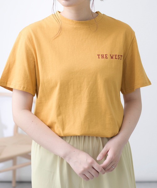 MAISON BREEZE（メゾンブリーズ）の「【MAISON BREEZE】THE WEST プリントロゴTシャツ（Tシャツ/カットソー・レディース・ホワイト/イエロー・FREE）」の18枚目の写真
