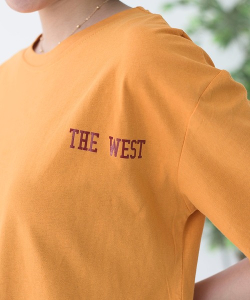 MAISON BREEZE（メゾンブリーズ）の「【MAISON BREEZE】THE WEST プリントロゴTシャツ（Tシャツ/カットソー・レディース・ホワイト/イエロー・FREE）」の20枚目の写真