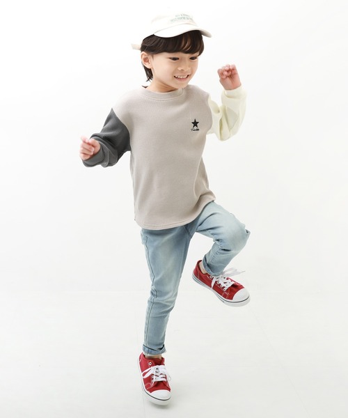 devirock（デビロック）の「楽デニム スキニーパンツ（デニムパンツ・キッズ・ワンウォッシュ/ブルー系その他/ネイビー/サックスブルー・130cm/140cm/100cm/160cm/150cm/110cm/120cm）」の15枚目の写真