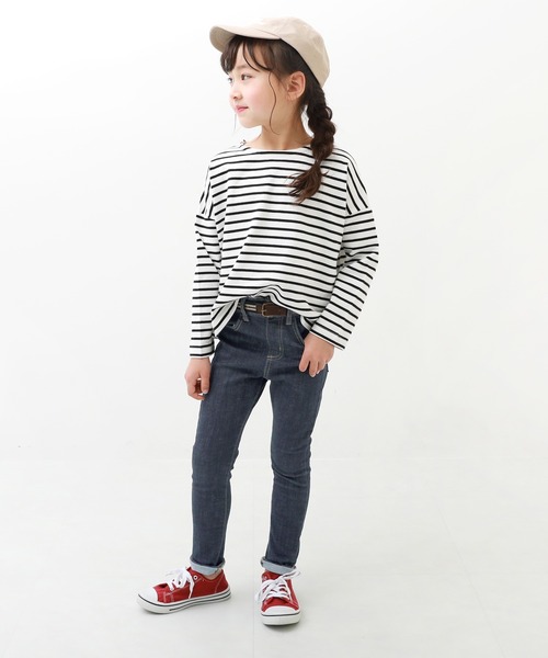 devirock（デビロック）の「楽デニム スキニーパンツ（デニムパンツ・キッズ・ワンウォッシュ/ブルー系その他/ネイビー/サックスブルー・130cm/140cm/100cm/160cm/150cm/110cm/120cm）」の22枚目の写真