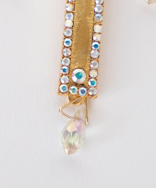 Romansual（ロマンシュアル）の「Romansual/ビジュークロスイヤリング（イヤリング・レディース・オフホワイト/ブルー・FREE）」の11枚目の写真