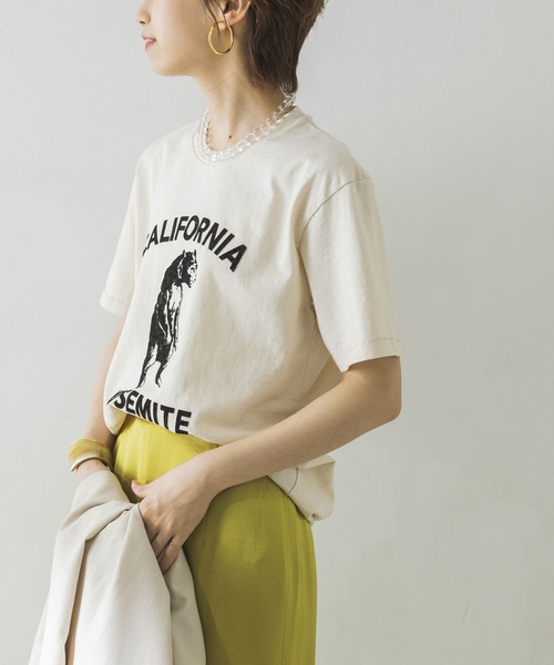 MIXTA（ミクスタ）の「Mixta　YOSEMITEBEAR T-SHIRTS（Tシャツ/カットソー・レディース・アイボリー・-）」の5枚目の写真