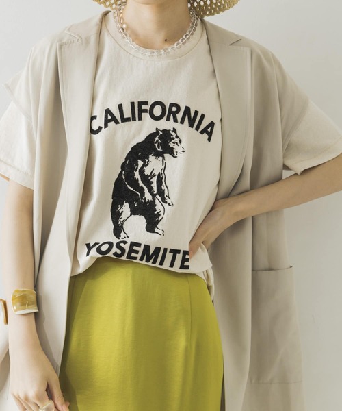 MIXTA（ミクスタ）の「Mixta　YOSEMITEBEAR T-SHIRTS（Tシャツ/カットソー・レディース・アイボリー・-）」の2枚目の写真