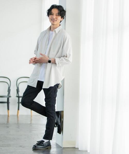 coen(コーエン)の「ポプリン起毛ビッグシャツ(シャツ/ブラウス・メンズ・ライトグレー/ホワイト/オリーブ・LARGE/SMALL/MEDIUM/X-LARGE)」の22枚目の写真