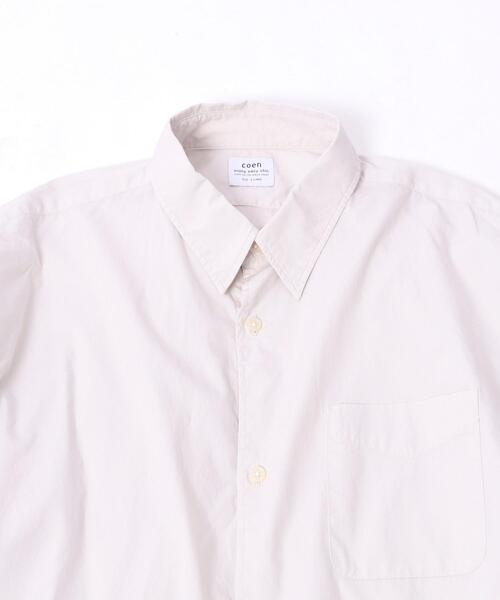 coen(コーエン)の「ポプリン起毛ビッグシャツ(シャツ/ブラウス・メンズ・ライトグレー/ホワイト/オリーブ・LARGE/SMALL/MEDIUM/X-LARGE)」の13枚目の写真