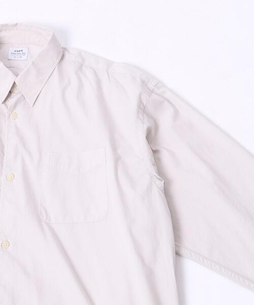 coen(コーエン)の「ポプリン起毛ビッグシャツ(シャツ/ブラウス・メンズ・ライトグレー/ホワイト/オリーブ・LARGE/SMALL/MEDIUM/X-LARGE)」の6枚目の写真