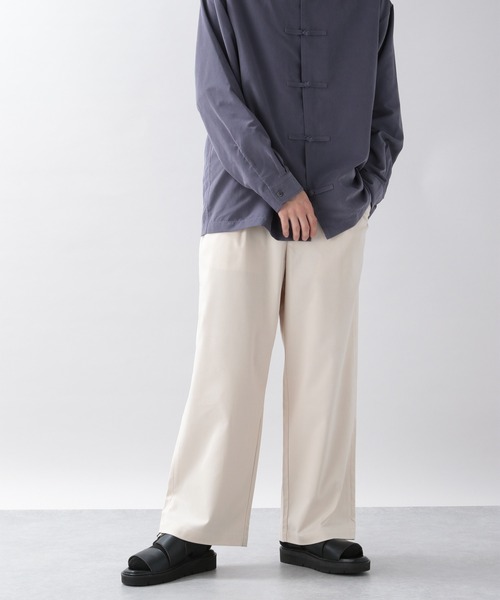 RAGEBLUE（レイジブルー）の「TRストレッチ/タックワイドパンツ/956091（スラックス・メンズ・ブラック/ダークブラウン/ベージュ/パープル/ブルー/グリーン/その他4・SMALL/MEDIUM/LARGE）」の9枚目の写真