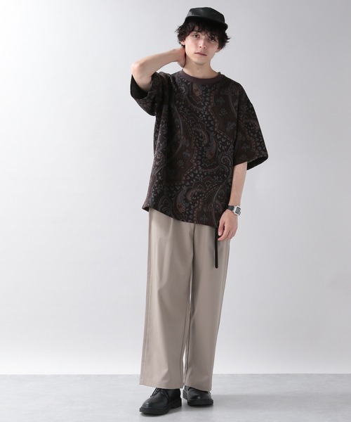 RAGEBLUE（レイジブルー）の「TRストレッチ/タックワイドパンツ/956091（スラックス・メンズ・ブラック/ダークブラウン/ベージュ/パープル/ブルー/グリーン/その他4・SMALL/MEDIUM/LARGE）」の12枚目の写真