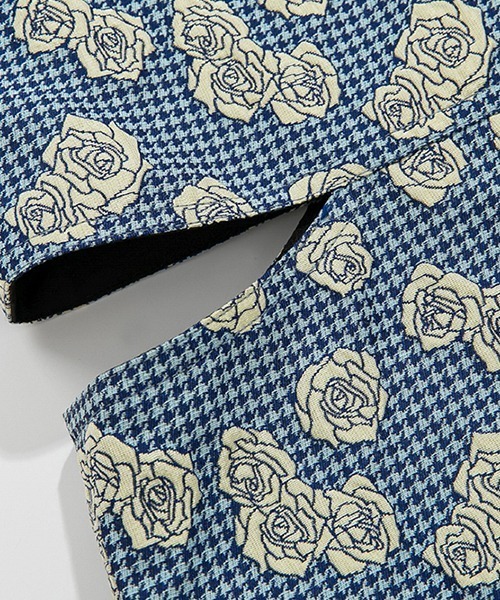 Fano Studios（ファノ ストゥディオズ）の「サイドスリット ジャカードスカート FX21B067【Fano Studios】（スカート・レディース・ブルー・S/M/L）」の11枚目の写真