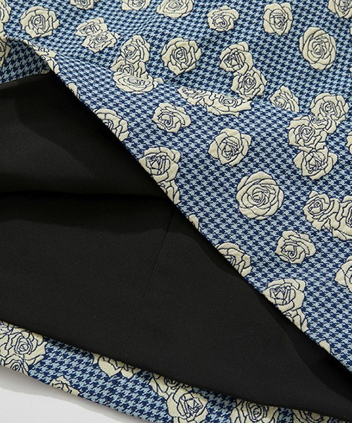 Fano Studios（ファノ ストゥディオズ）の「サイドスリット ジャカードスカート FX21B067【Fano Studios】（スカート・レディース・ブルー・S/M/L）」の12枚目の写真