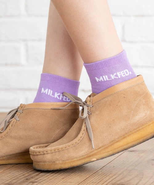 MILKFED.（ミルクフェド）の「MILKFED.  MIDDLE SOCKS SET（ソックス/靴下・レディース・ライトパープル/ブラック/レッド・ONE SIZE）」の3枚目の写真