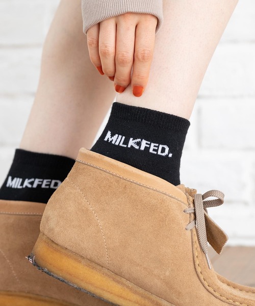 MILKFED.（ミルクフェド）の「MILKFED.  MIDDLE SOCKS SET（ソックス/靴下・レディース・ライトパープル/ブラック/レッド・ONE SIZE）」の2枚目の写真
