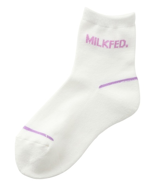 MILKFED.（ミルクフェド）の「MILKFED.  MIDDLE SOCKS SET（ソックス/靴下・レディース・ライトパープル/ブラック/レッド・ONE SIZE）」の5枚目の写真
