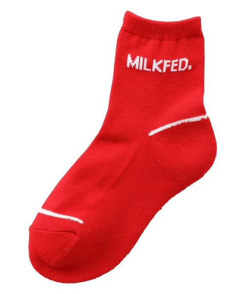 MILKFED.（ミルクフェド）の「MILKFED.  MIDDLE SOCKS SET（ソックス/靴下・レディース・ライトパープル/ブラック/レッド・ONE SIZE）」の4枚目の写真