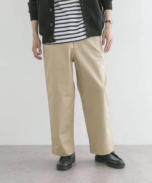URBAN RESEARCH（アーバンリサーチ）の「ARMY CHINO TROUSERS（チノパンツ・メンズ・ネイビー/アイボリー/ベージュ・MEDIUM/LARGE）」の3枚目の写真