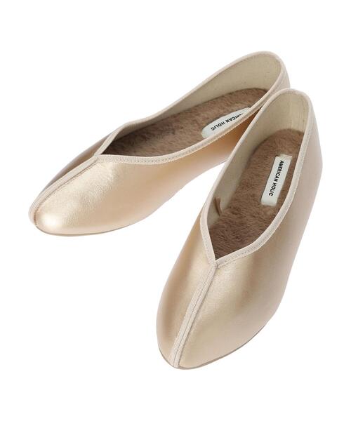 AMERICAN HOLIC(アメリカンホリック)の「【WEB限定】中敷きファーチャイナシューズ(パンプス・レディース・ブラック/ブラウン/ピンク/ゴールド/アイボリー・S/M/L)」の12枚目の写真