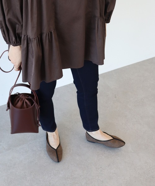 AMERICAN HOLIC(アメリカンホリック)の「【WEB限定】中敷きファーチャイナシューズ(パンプス・レディース・ブラック/ブラウン/ピンク/ゴールド/アイボリー・S/M/L)」の10枚目の写真