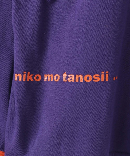 niko and...（ニコアンド）の「【BOKU HA TANOSII（ボクハタノシイ）】コラボロンＴ（Tシャツ/カットソー・メンズ・ホワイト/ブラック/パープル/レッド・MEDIUM/LARGE）」の16枚目の写真
