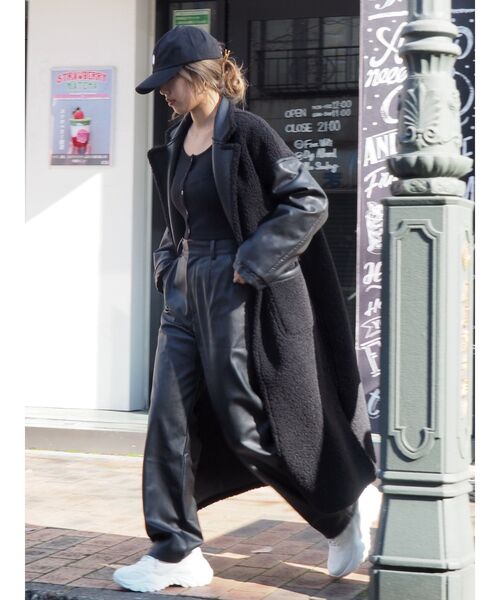 EVRIS(エヴリス)の「リバーシブルボアロングコート(その他アウター・レディース・ブラウン/アイボリー/ブラック・FREE)」の17枚目の写真