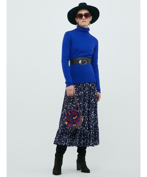 MAX&Co.（マックス アンド コー）の「MAX＆Co. [コンチーゾ] ジャージー ミディ スカート（スカート・レディース・ネイビー・SMALL/MEDIUM/LARGE/X-SMALL）」の6枚目の写真