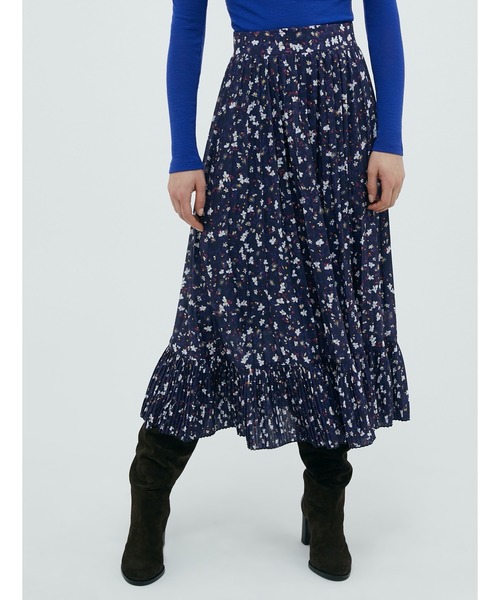 MAX&Co.（マックス アンド コー）の「MAX＆Co. [コンチーゾ] ジャージー ミディ スカート（スカート・レディース・ネイビー・SMALL/MEDIUM/LARGE/X-SMALL）」の3枚目の写真