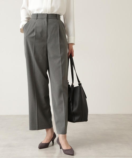 NATURAL BEAUTY BASIC（ナチュラルビューティーベーシック）の「梳毛調ストレートワイドパンツ/0171230912（その他パンツ・レディース・グレー/ブルー系その他6・SMALL/MEDIUM/LARGE/X-SMALL）」の6枚目の写真