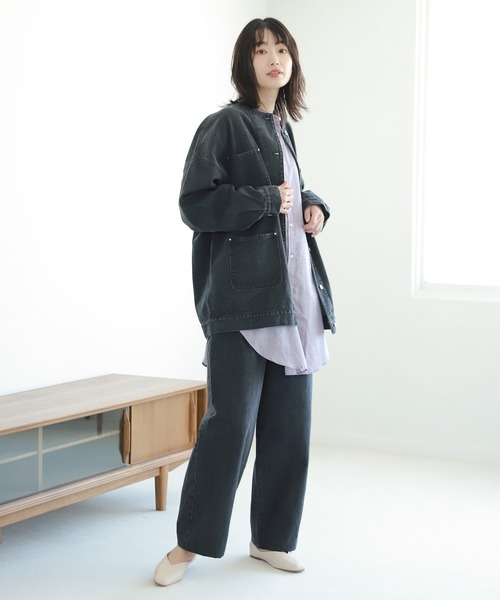 LAKOLE（ラコレ）の「バレルフィットデニムパンツ / 229007（デニムパンツ・レディース・スミクロ/インディゴブルー/ダークインディゴブルー・SMALL/MEDIUM）」の4枚目の写真