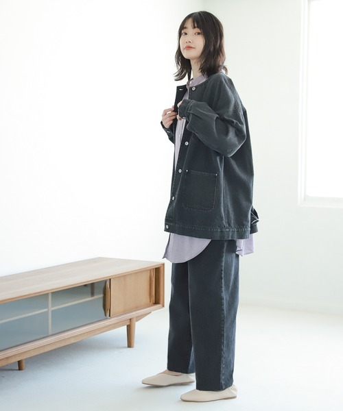 LAKOLE（ラコレ）の「バレルフィットデニムパンツ / 229007（デニムパンツ・レディース・スミクロ/インディゴブルー/ダークインディゴブルー・SMALL/MEDIUM）」の5枚目の写真