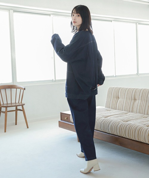 LAKOLE（ラコレ）の「バレルフィットデニムパンツ / 229007（デニムパンツ・レディース・スミクロ/インディゴブルー/ダークインディゴブルー・SMALL/MEDIUM）」の11枚目の写真