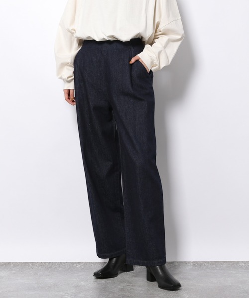 LAKOLE（ラコレ）の「バレルフィットデニムパンツ / 229007（デニムパンツ・レディース・スミクロ/インディゴブルー/ダークインディゴブルー・SMALL/MEDIUM）」の21枚目の写真