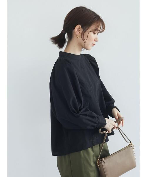 Green　Parks（グリーンパークス）の「・novem9 刺繍×バルーンスリーブブラウス＊（シャツ/ブラウス・レディース・ブラック/ベージュ/オフホワイト・FREE）」の17枚目の写真