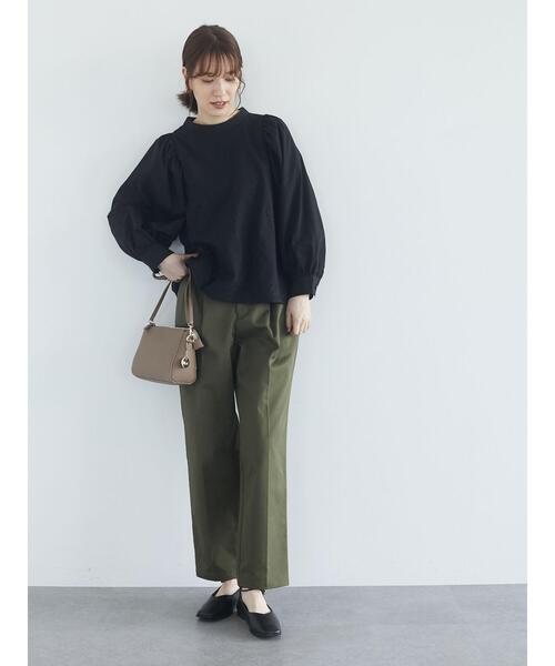 Green　Parks（グリーンパークス）の「・novem9 刺繍×バルーンスリーブブラウス＊（シャツ/ブラウス・レディース・ブラック/ベージュ/オフホワイト・FREE）」の20枚目の写真