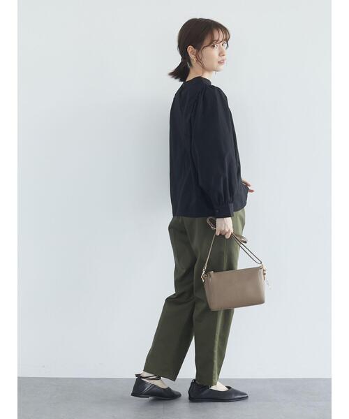 Green　Parks（グリーンパークス）の「・novem9 刺繍×バルーンスリーブブラウス＊（シャツ/ブラウス・レディース・ブラック/ベージュ/オフホワイト・FREE）」の11枚目の写真