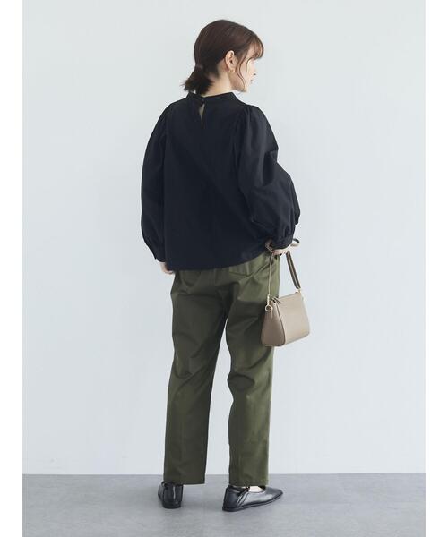 Green　Parks（グリーンパークス）の「・novem9 刺繍×バルーンスリーブブラウス＊（シャツ/ブラウス・レディース・ブラック/ベージュ/オフホワイト・FREE）」の4枚目の写真