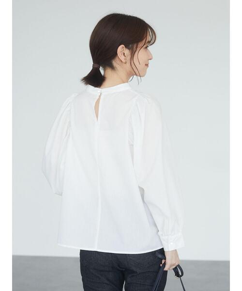 Green　Parks（グリーンパークス）の「・novem9 刺繍×バルーンスリーブブラウス＊（シャツ/ブラウス・レディース・ブラック/ベージュ/オフホワイト・FREE）」の15枚目の写真