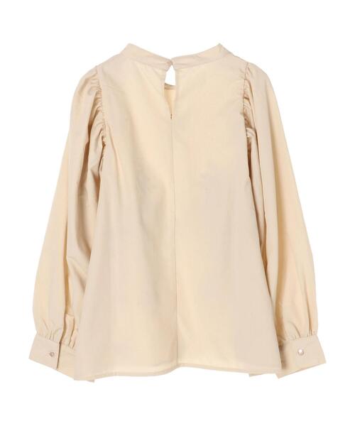 Green　Parks（グリーンパークス）の「・novem9 刺繍×バルーンスリーブブラウス＊（シャツ/ブラウス・レディース・ブラック/ベージュ/オフホワイト・FREE）」の6枚目の写真