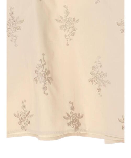 Green　Parks（グリーンパークス）の「・novem9 刺繍×バルーンスリーブブラウス＊（シャツ/ブラウス・レディース・ブラック/ベージュ/オフホワイト・FREE）」の10枚目の写真