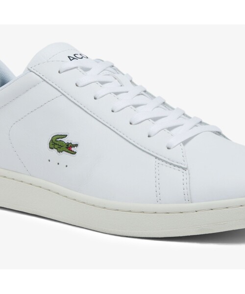 LACOSTE（ラコステ）の「メンズ CARNABY EVO 0721 1（スニーカー・メンズ・オフホワイト/ホワイト×グリーン・25.5cm/26.5cm/28.5cm/25.0cm/26.0cm/27.0cm/28.0cm）」の3枚目の写真