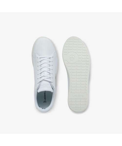 LACOSTE（ラコステ）の「メンズ CARNABY EVO 0721 1（スニーカー・メンズ・オフホワイト/ホワイト×グリーン・25.5cm/26.5cm/28.5cm/25.0cm/26.0cm/27.0cm/28.0cm）」の6枚目の写真