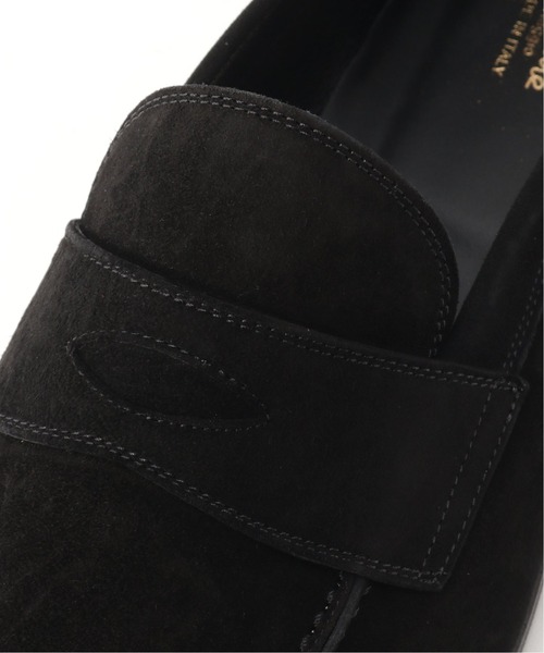 FERRANTE(フェランテ)の「【ferrante / フェランテ】 VIAGGIO NOIR スウェード コインローファー(ローファー・メンズ・ブラック・6/6.5/7/7.5)」の8枚目の写真