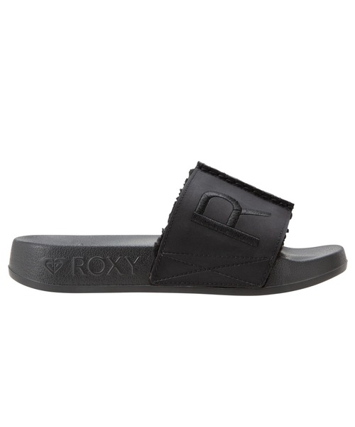 ROXY(ロキシー)の「SLIPPY FLUFFY/ロキシーフェイクスエードスライドサンダル(サンダル・レディース・ベージュ/ブラック・SMALL/LARGE/MEDIUM)」の6枚目の写真