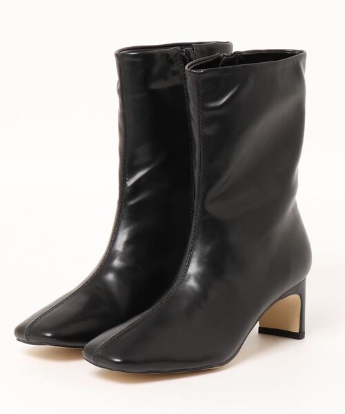 YECCA VECCA（イェッカヴェッカ）の「ミドル丈ブーツ＊（ブーツ・レディース・モカ/ブラック/アイボリー・M/S/L）」の2枚目の写真