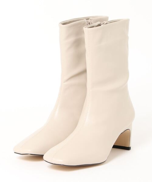 YECCA VECCA（イェッカヴェッカ）の「ミドル丈ブーツ＊（ブーツ・レディース・モカ/ブラック/アイボリー・M/S/L）」の19枚目の写真